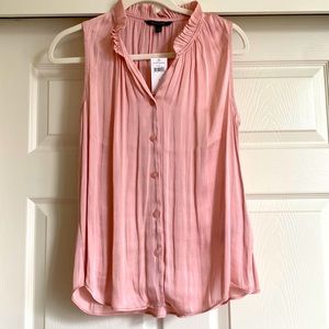 NWT Silky Blush Pink Top, Small
